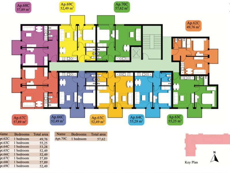 Apartament 2 camere, Sveti Vlas, proiect Emperium