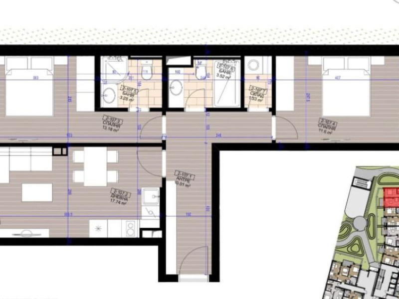 HARMONY RESIDENCE apartament cu două camere