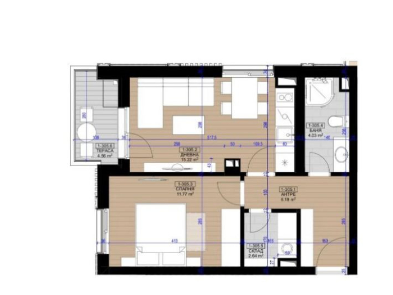 HARMONY RESIDENCE apartament cu două camere