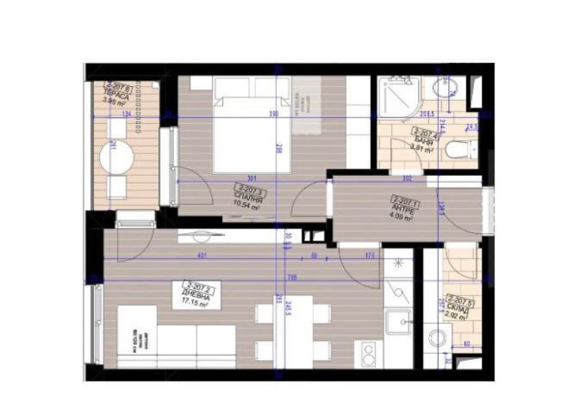 HARMONY RESIDENCE apartament cu două camere
