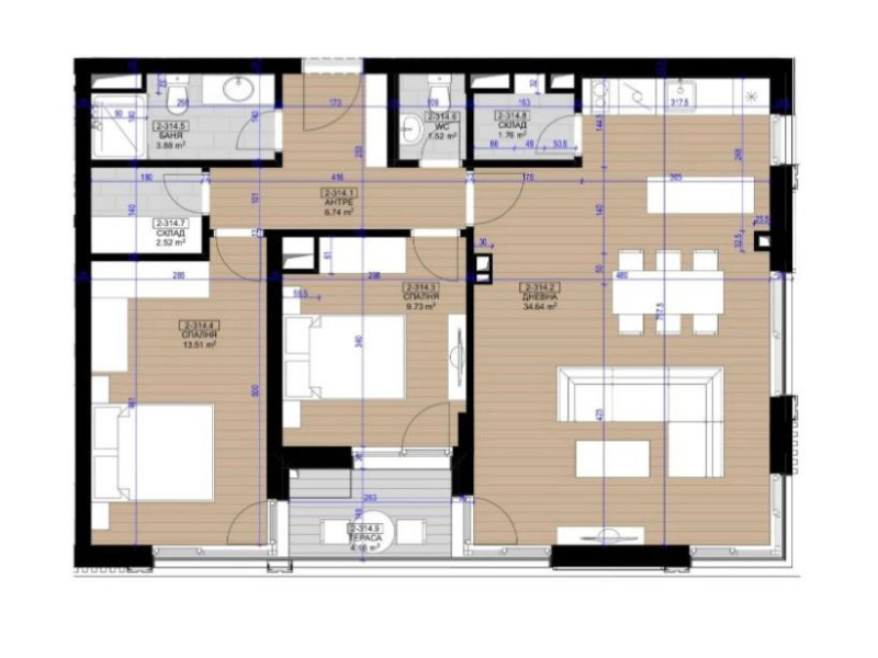 HARMONY RESIDENCE apartament cu două camere