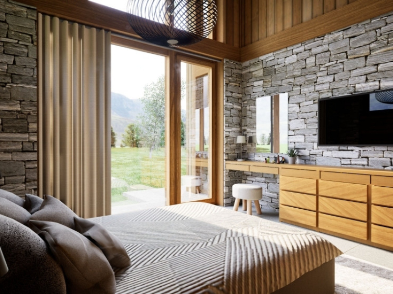 Proiect exclusiviv: 5 case familiale în complexul închis „Panorama Chalets”