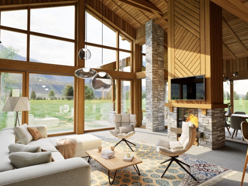Proiect exclusiviv: 5 case familiale în complexul închis „Panorama Chalets”