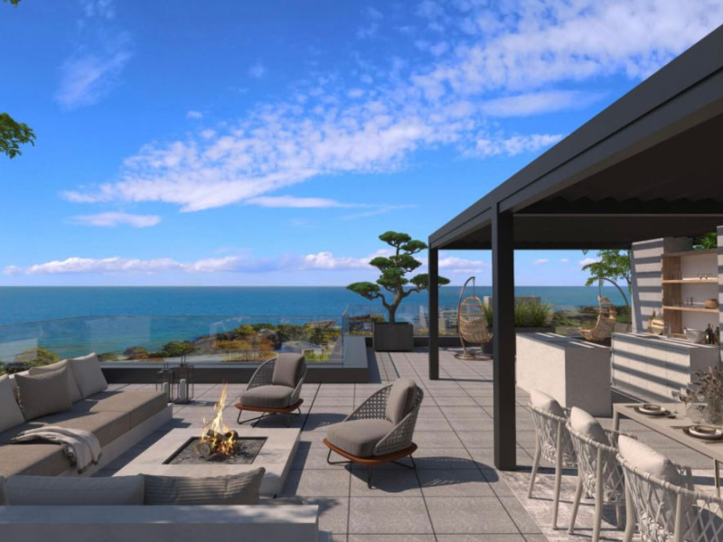 Apartament luxos cu 3 camere și vedere panoramică la mare – Azur Panorama